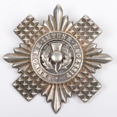 Hallmarked Silver Scots Guards Officers Kilt Pin Badge