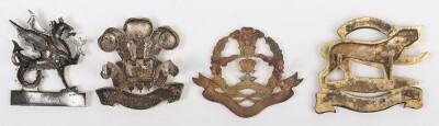 4x British Officers Full Dress Cap Badges - 2