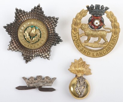 3x British Officers Cap Badges