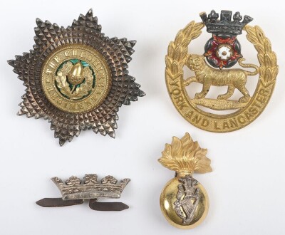 3x British Officers Cap Badges