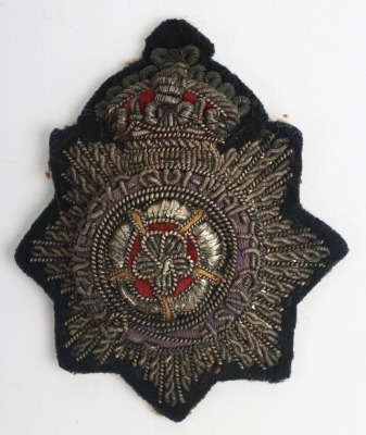 Victorian Hampshire Regiment Officers Forage Cap Badge