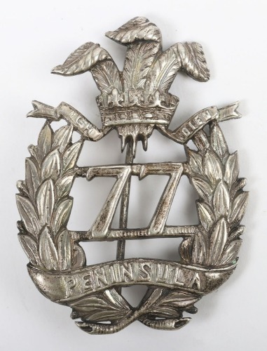 Victorian 77th (East Middlesex) Regiment of Foot Officers Pagri Badge