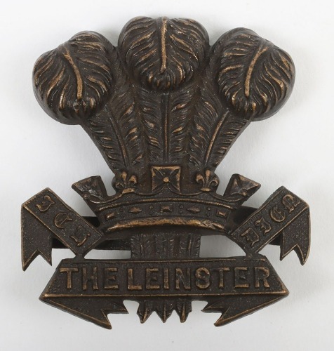 The Leinster Regiment Officers Service Dress Cap Badge