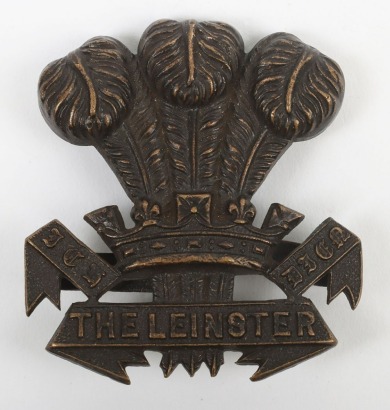 The Leinster Regiment Officers Service Dress Cap Badge