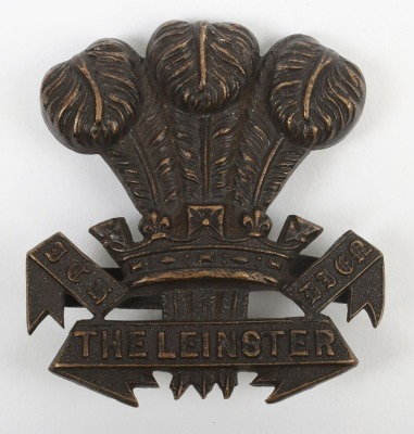 The Leinster Regiment Officers Service Dress Cap Badge