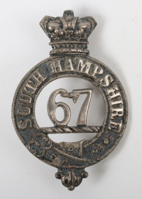 Victorian 67th (South Hampshire) Regiment of Foot Foreign Service Helmet Badge