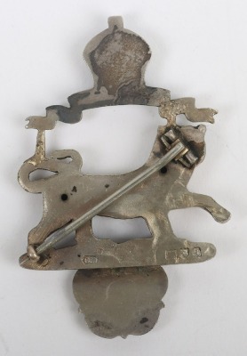 Hallmarked Silver Hampshire Regiment Pagri Badge - 2