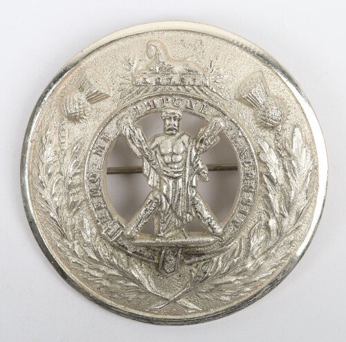 The Royal Highlanders Black Watch Plaid Brooch,