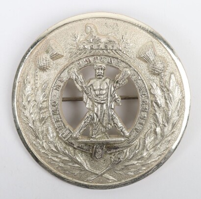 The Royal Highlanders Black Watch Plaid Brooch,