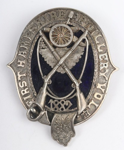 Scarce 1st Hampshire Artillery Volunteers Prize Badge