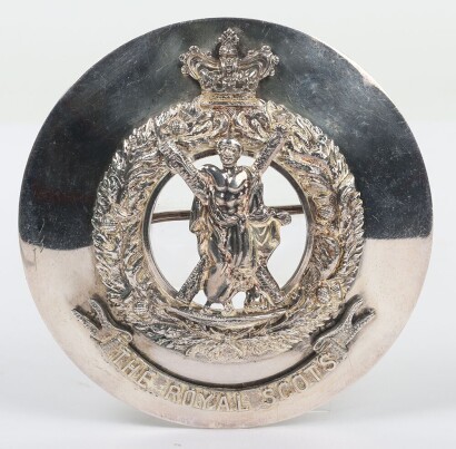 Scottish The Royal Scots Regiment Plaid Brooch