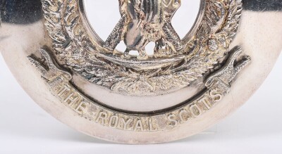 Scottish The Royal Scots Regiment Plaid Brooch - 3