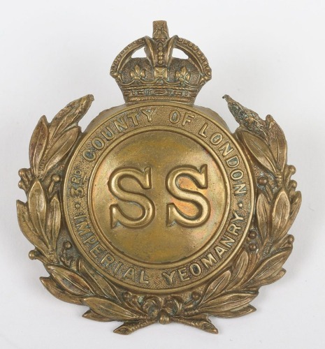 Scarce 3rd County of London Imperial Yeomanry Cap Badge