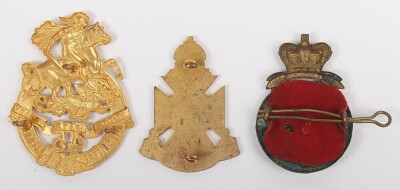 Australian Victorian Queensland Mounted Infantry Headdress Badge - 2