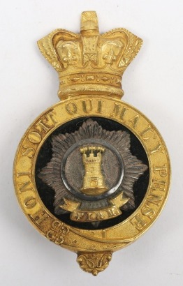 Victorian Worcestershire Regiment Officers Glengarry Badge