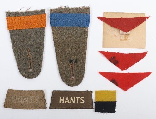 Great War Hampshire Regiment and 29th Division Insignia Grouping