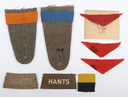 Great War Hampshire Regiment and 29th Division Insignia Grouping