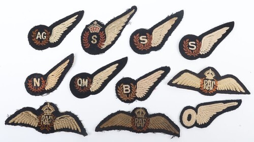 Good selection of Royal Air Force Cloth Wings & Brevets.