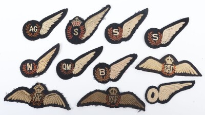 Good selection of Royal Air Force Cloth Wings & Brevets.