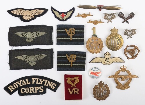 Collection of Cloth & Metal Royal Flying Corps, Royal Air Force & Colonial Air Forces.