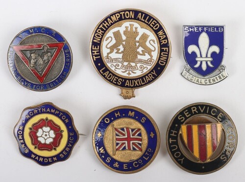 Collection of Enamelled War Worker's Home Front Badges.