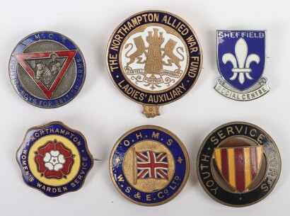 Collection of Enamelled War Worker's Home Front Badges.