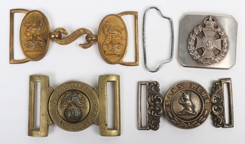 Small Selection of British Military Waist Belt Clasps.