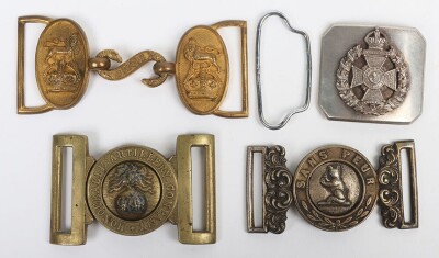Small Selection of British Military Waist Belt Clasps.