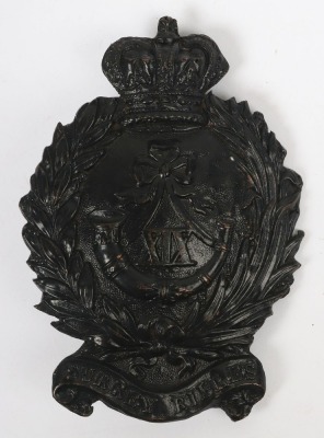 The 19th Surrey Rifles Victorian Officer's Bronzed Belt Plate Badge.