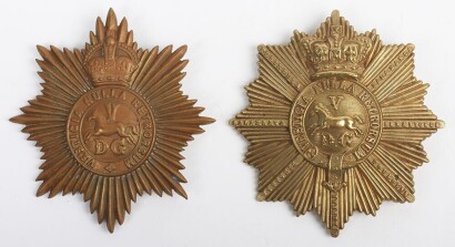 Two 5th (Princess Charlotte of Wales's) Dragoon Guards Pouch Badges.