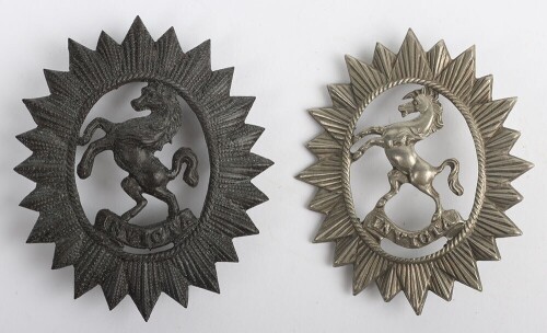 A Victorian Crowned 37th Middlesex Rifles Pouch Badge accompanied with a 11th (Prince of Wales's Own) Regiment of Bengal Lancers Pouch Belt Badge.