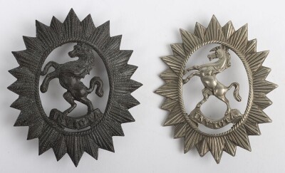 A Victorian Crowned 37th Middlesex Rifles Pouch Badge accompanied with a 11th (Prince of Wales's Own) Regiment of Bengal Lancers Pouch Belt Badge.
