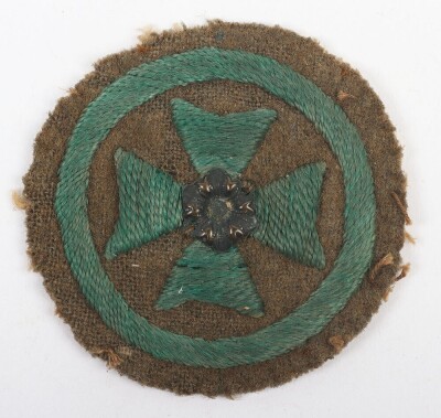 Scarce WW1 Women&rsquo;s Green Cross Corps Sleeve Badge