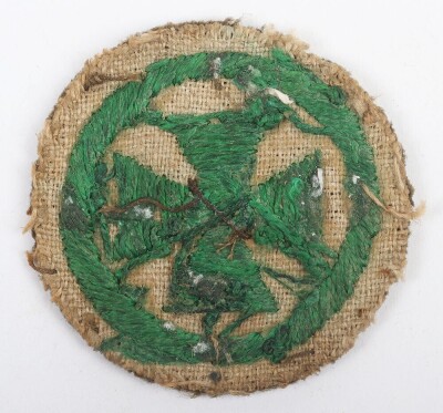 Scarce WW1 Women&rsquo;s Green Cross Corps Sleeve Badge - 2