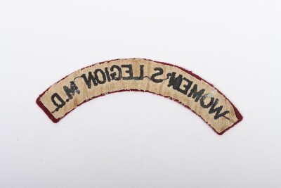 WW1 Women&rsquo;s Legion Motor Drivers Cloth Shoulder Title - 2