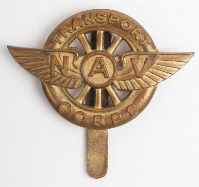 Scarce NAV Transport Corps Cap Badge