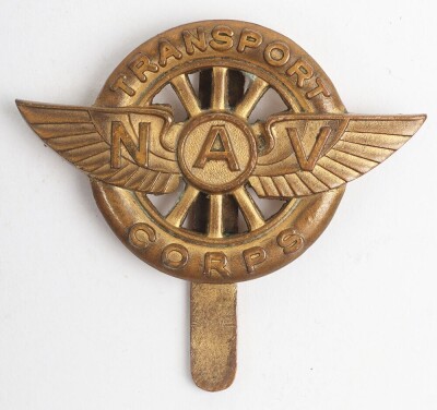 Scarce NAV Transport Corps Cap Badge