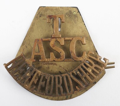 WW1 Army Service Corps Herefordshire Territorial Shoulder Title