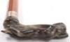 A fine silver and horn walking stick - 2