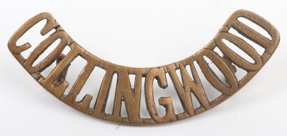 Scarce WW1 Royal Naval Division Collingwood Battalion Title