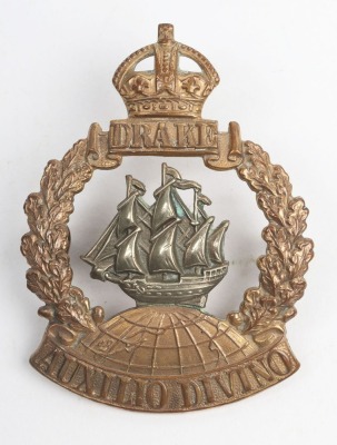 WW1 Royal Naval Division Drake Battalion Cap Badge