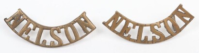 WW1 Royal Naval Division Nelson Battalion Shoulder Titles