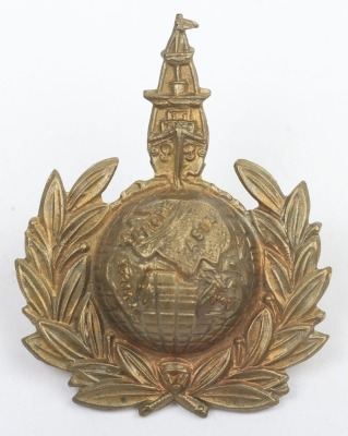 Scarce WW1 Royal Marines Labour Corps Cap Badge
