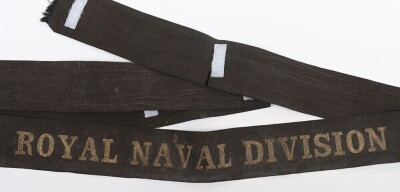 WW1 Royal Naval Division Cap Tally