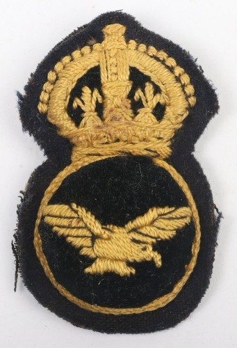 1918 Pattern Royal Air Force NCO&rsquo;s Cloth Cap Badge