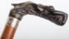 A fine silver and horn walking stick - 7