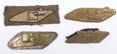 WW1 British Tank Corps Sleeve Badges