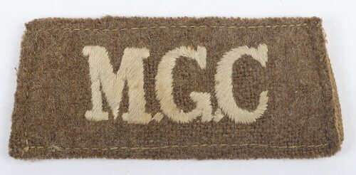 WW1 British Machine Gun Corps Slip-on Cloth Shoulder Title