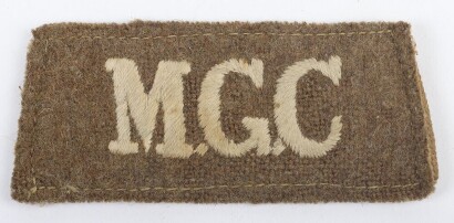 WW1 British Machine Gun Corps Slip-on Cloth Shoulder Title