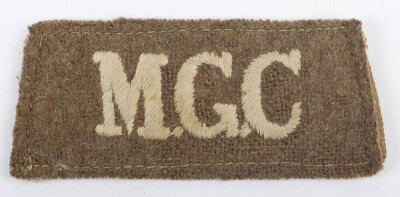 WW1 British Machine Gun Corps Slip-on Cloth Shoulder Title